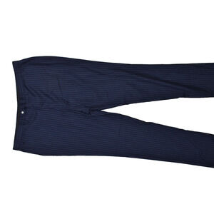 Ralph Lauren Men's Regular Size 46L Navy Blue Pinstripe Dress Pants Unhemmed